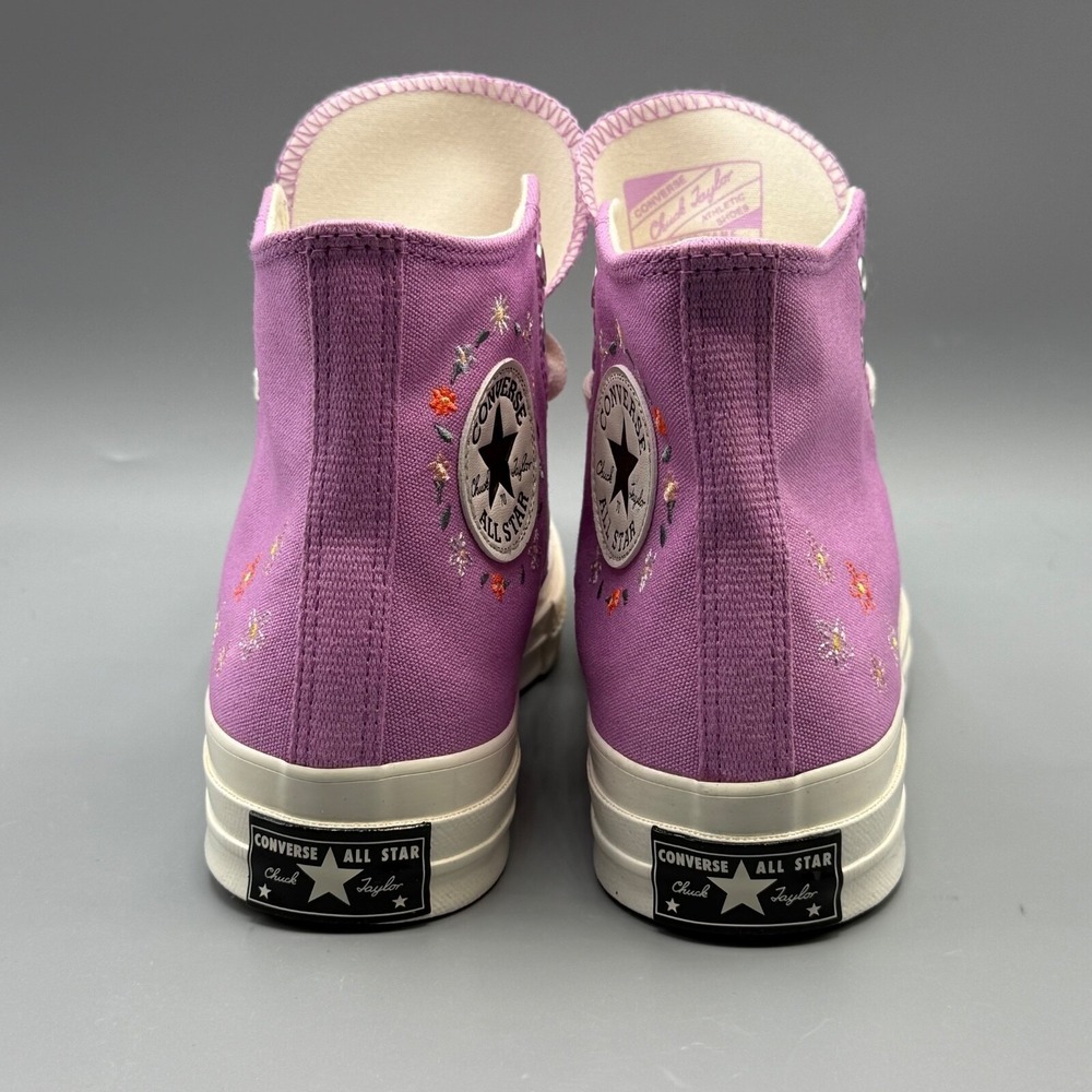 Converse Chuck 70 Women's 9.5 Hi Top Sneakers Pink Little Flowers A11561F - Picture 6 of 14